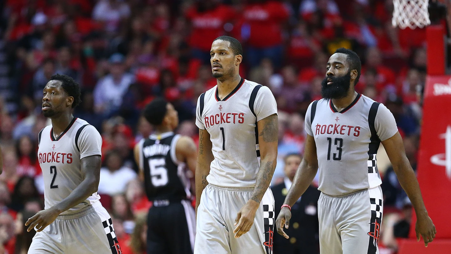 Los Houston Rockets en un partido Los Houston Rockets en un partido