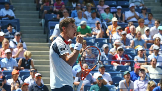 Pablo Carreño celebra un punto contra Schwartzman Pablo Carreño celebra un punto contra Schwartzman