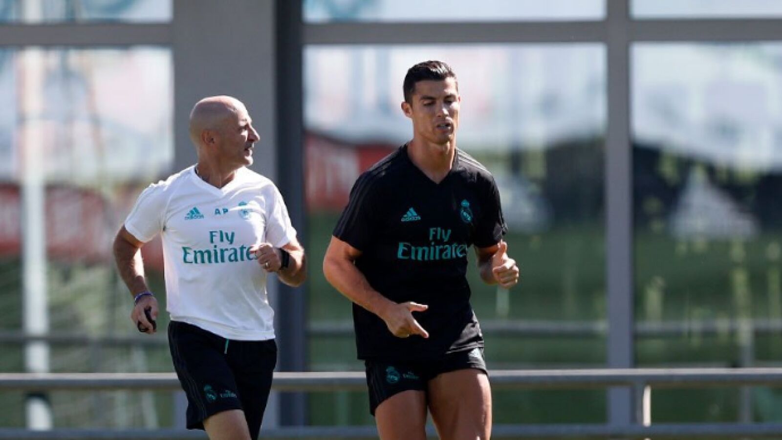 Cristiano Ronaldo ya se entrena a las &oacute;rdenes de Pintus y Zidane en Valdebebas.