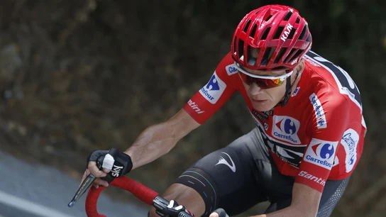 Chris Froome, durante una etapa de la Vuelta Chris Froome, durante una etapa de la Vuelta