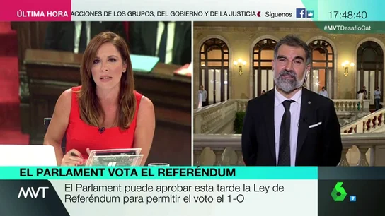 Jordi Cuixart: "En Cataluña no hay ningún tipo de división" Jordi Cuixart: "En Cataluña no hay ningún tipo de división"