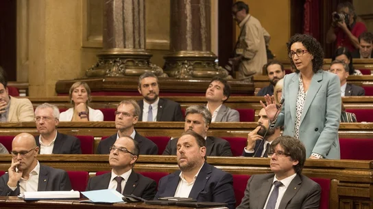 Marta Rovira, ERC, toma la palabra en el Parlament Marta Rovira, ERC, toma la palabra en el Parlament