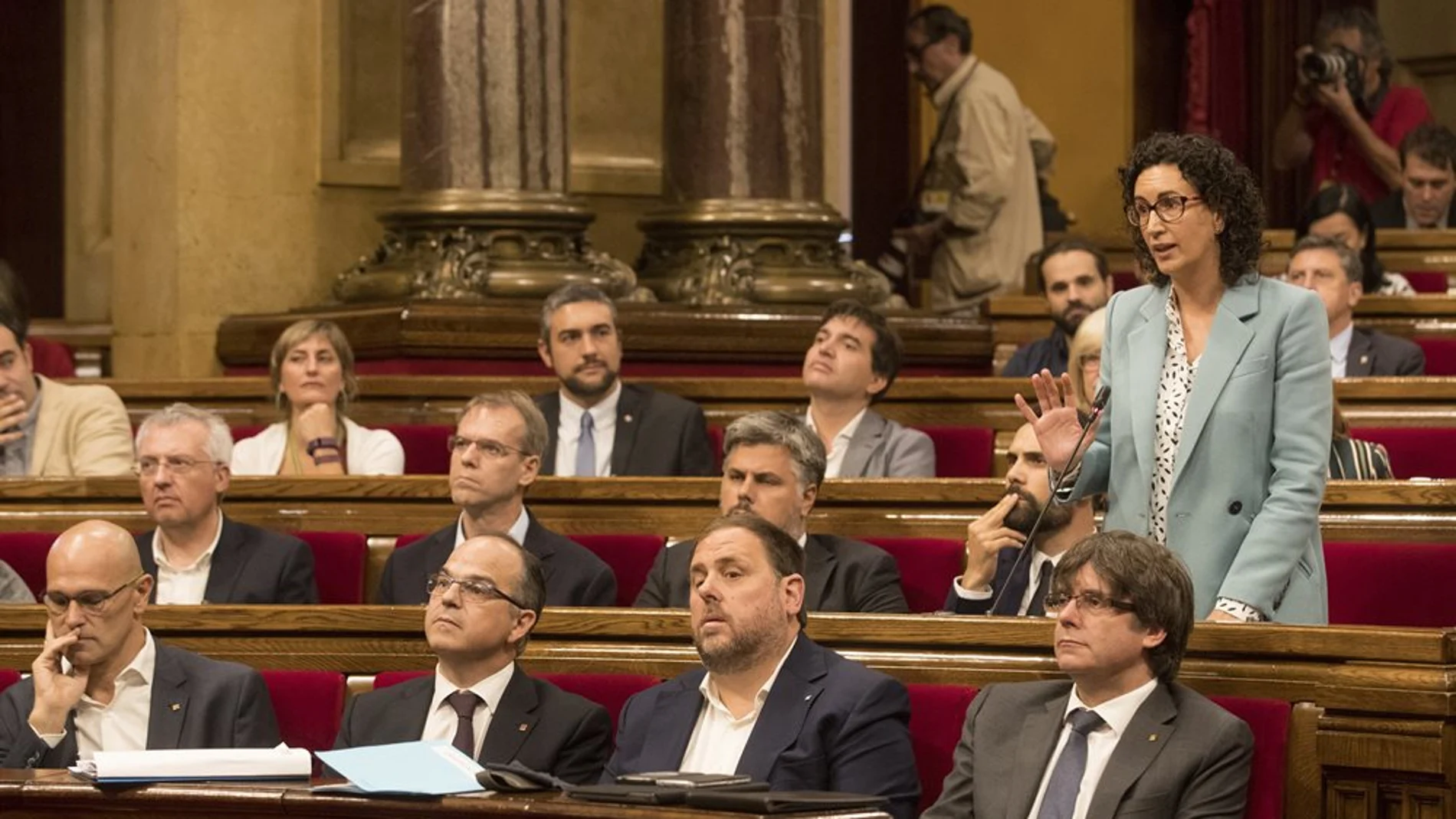 Marta Rovira, ERC, toma la palabra en el Parlament