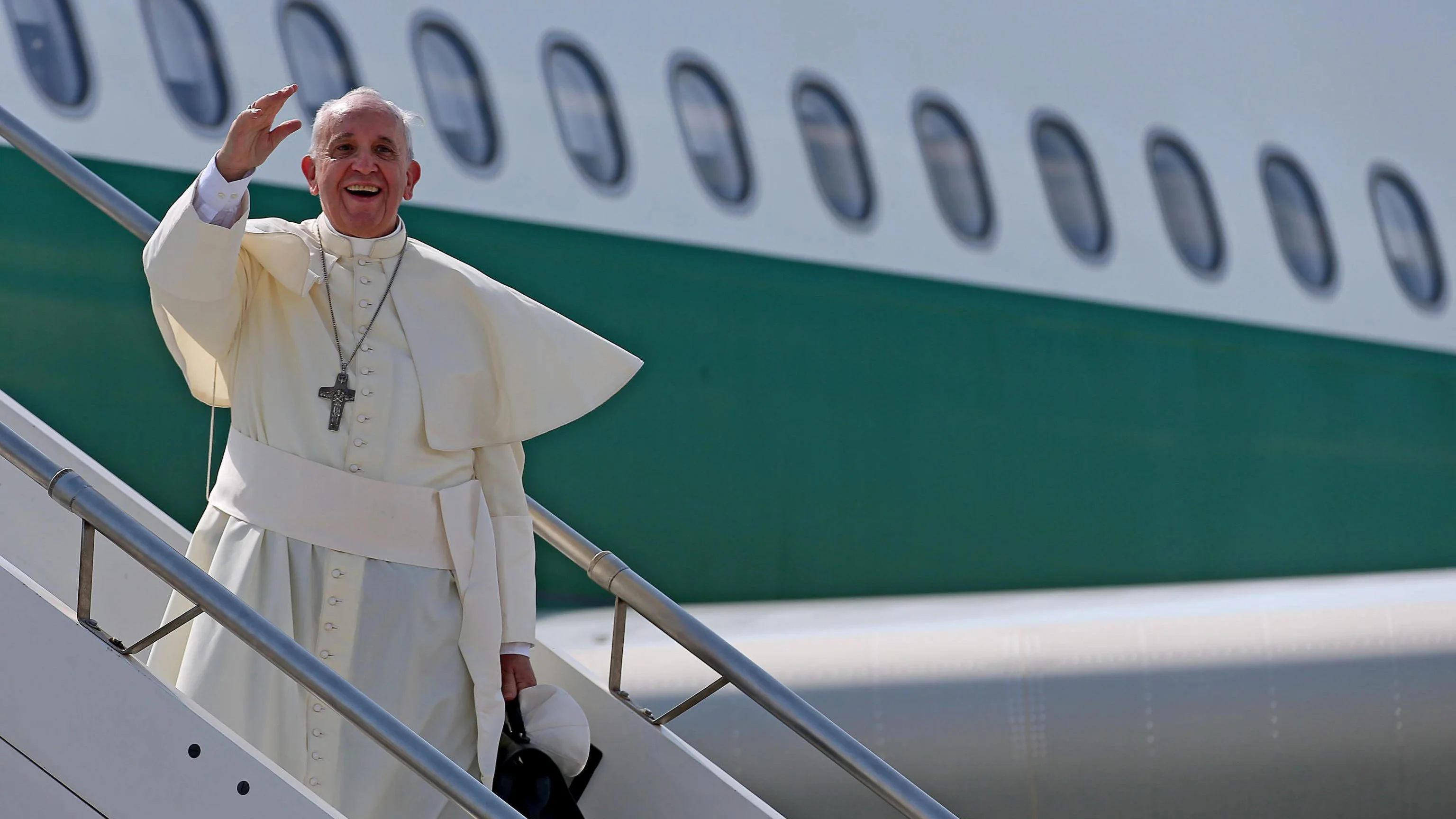 Viaje del papa Francisco en avión (Archivo)