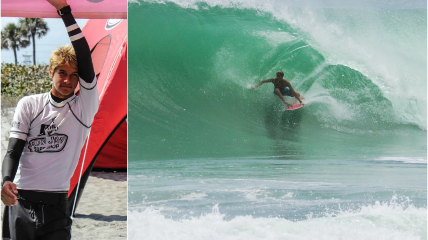 Zander Venezia, joven promesa del surf