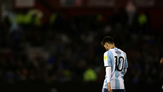 Messi, cabizbajo tras el partido contra Venezuela Messi, cabizbajo tras el partido contra Venezuela