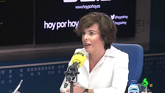 Soraya Sáenz de Santamaría en El Intermedio Soraya Sáenz de Santamaría en El Intermedio