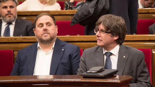Oriol Junqueras y Carles Puigdemont Oriol Junqueras y Carles Puigdemont