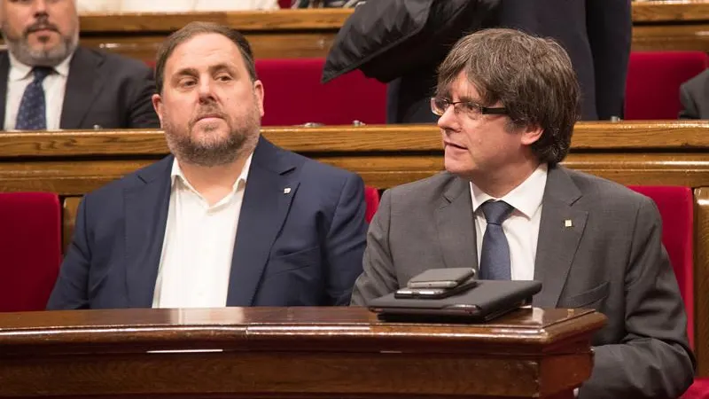 Oriol Junqueras y Carles Puigdemont