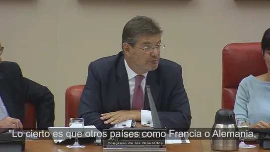 Rafael Catalá, en la Comisión de Justicia del Congreso. Rafael Catalá, en la Comisión de Justicia del Congreso.