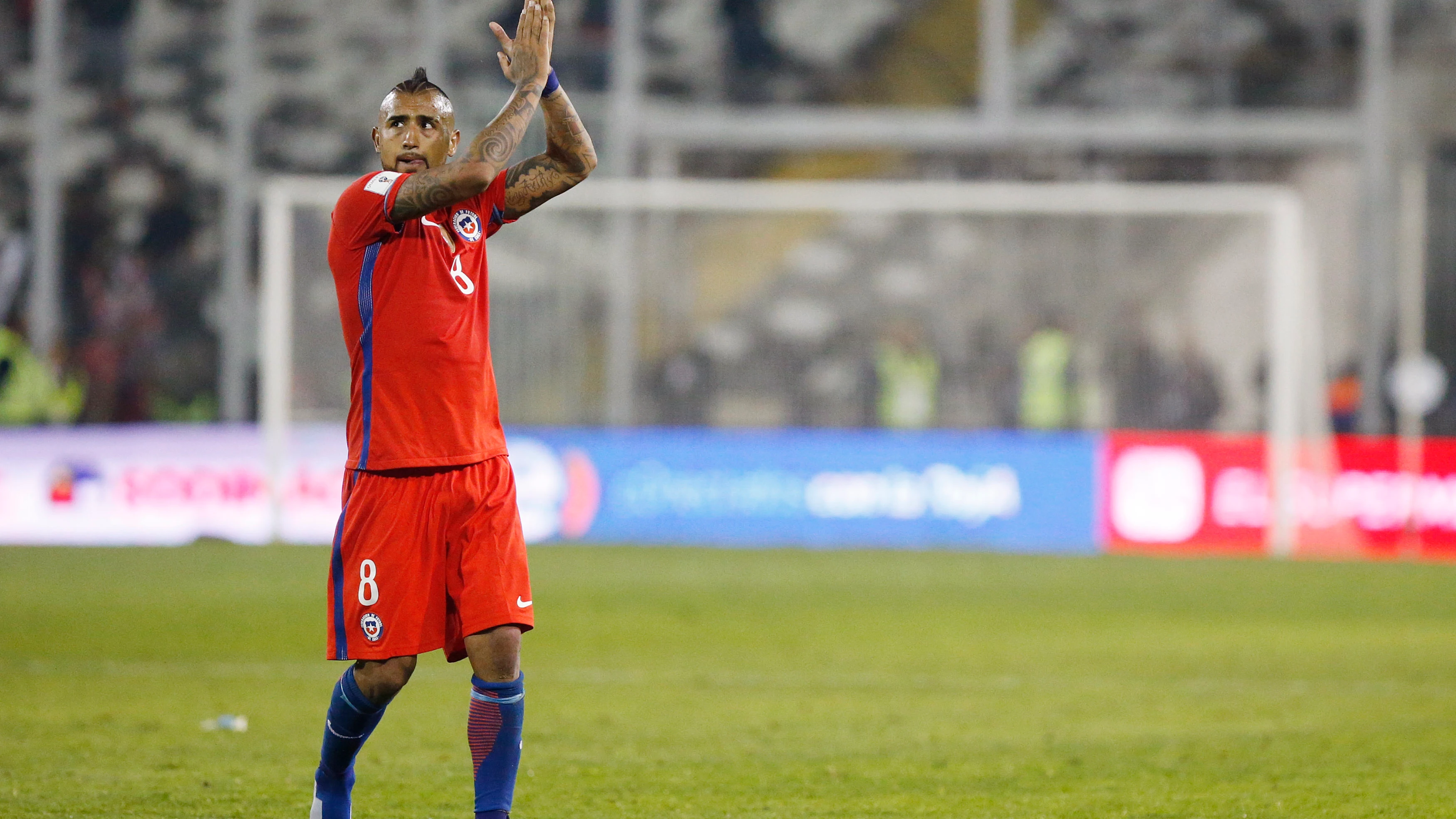 Arturo Vidal durante un partido