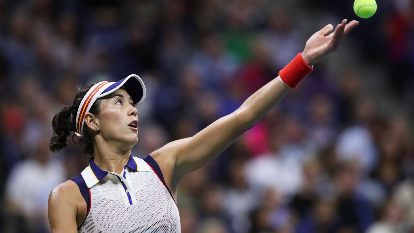 Muguruza durante un partido 