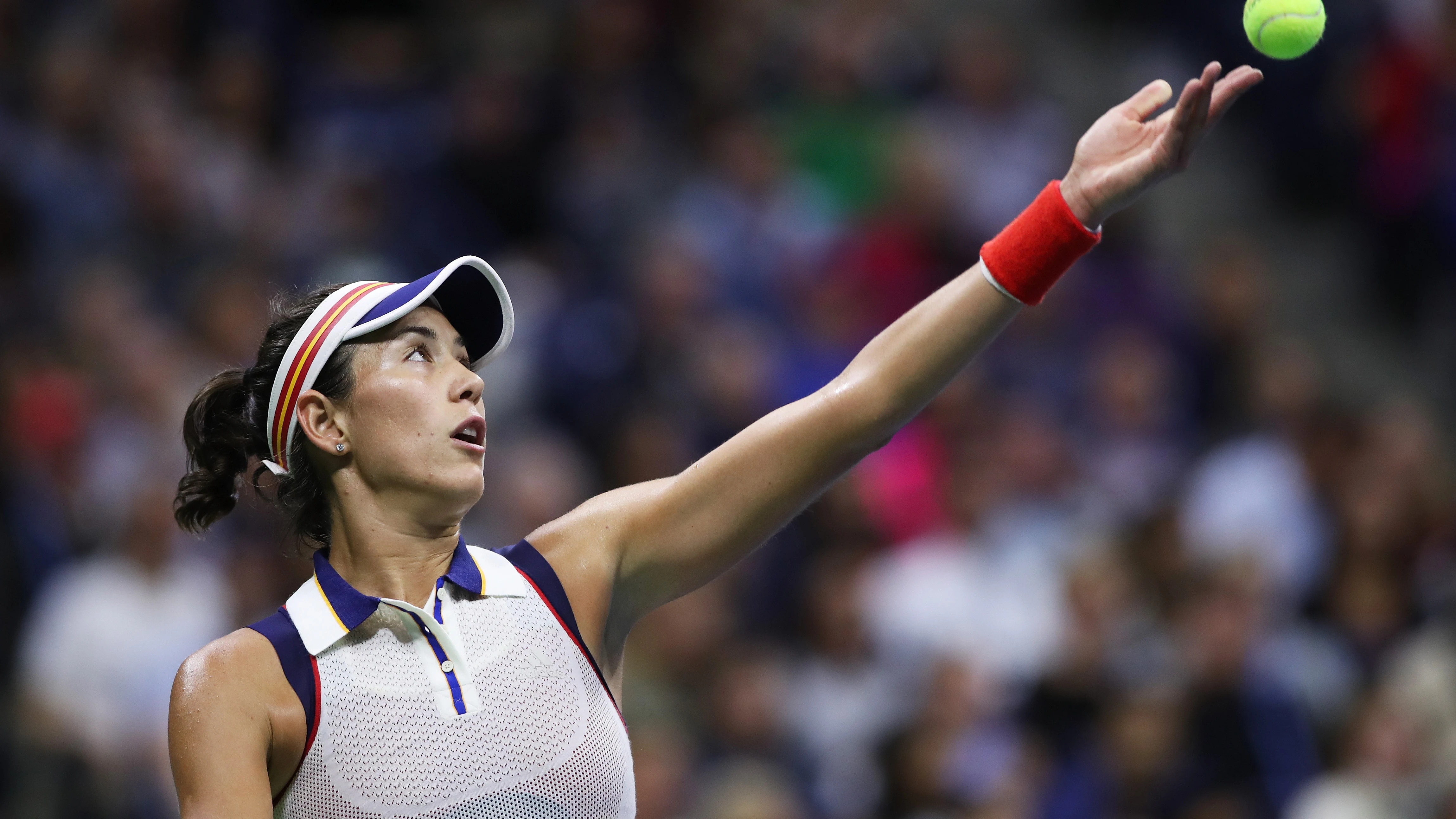 Muguruza durante un partido 