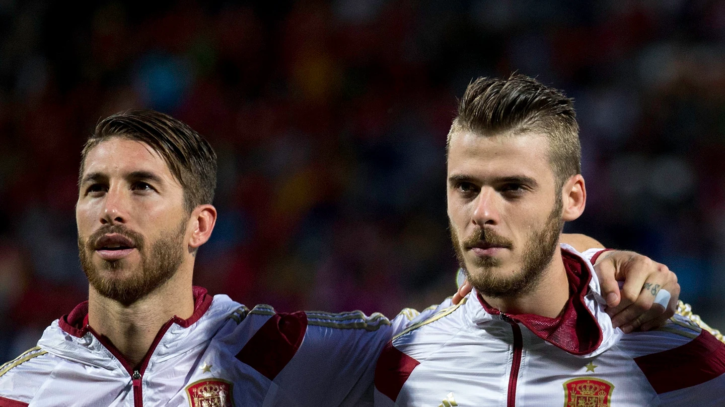 De Gea y Ramos durante un partido con la selección De Gea y Ramos durante un partido con la selección