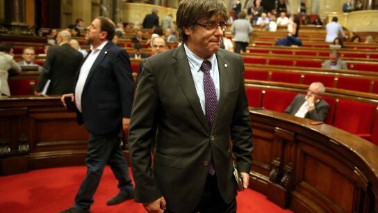 Puigdemont ante el Tribunal Constitucional: "Ning&uacute;n tribunal suspender&aacute; la democracia en Catalu&ntilde;a"