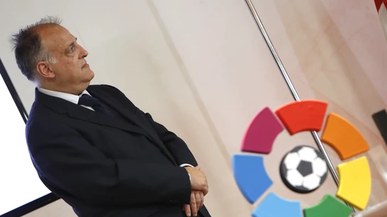 Javier Tebas durante un acto de LaLiga Javier Tebas durante un acto de LaLiga