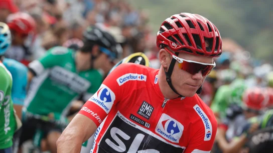 Chris Froome, durante la etapa 18 de la Vuelta Chris Froome, durante la etapa 18 de la Vuelta