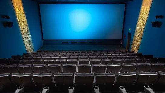 La imagen de archivo de un cine La imagen de archivo de un cine