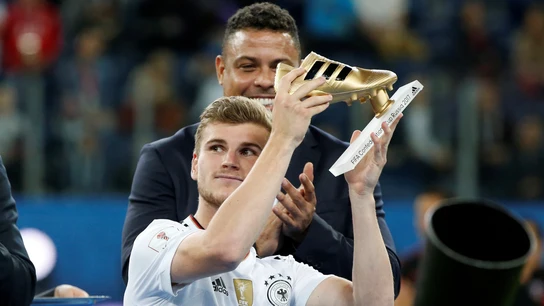 Timo Werner, con la bota de oro de la Copa Confederaciones Timo Werner, con la bota de oro de la Copa Confederaciones