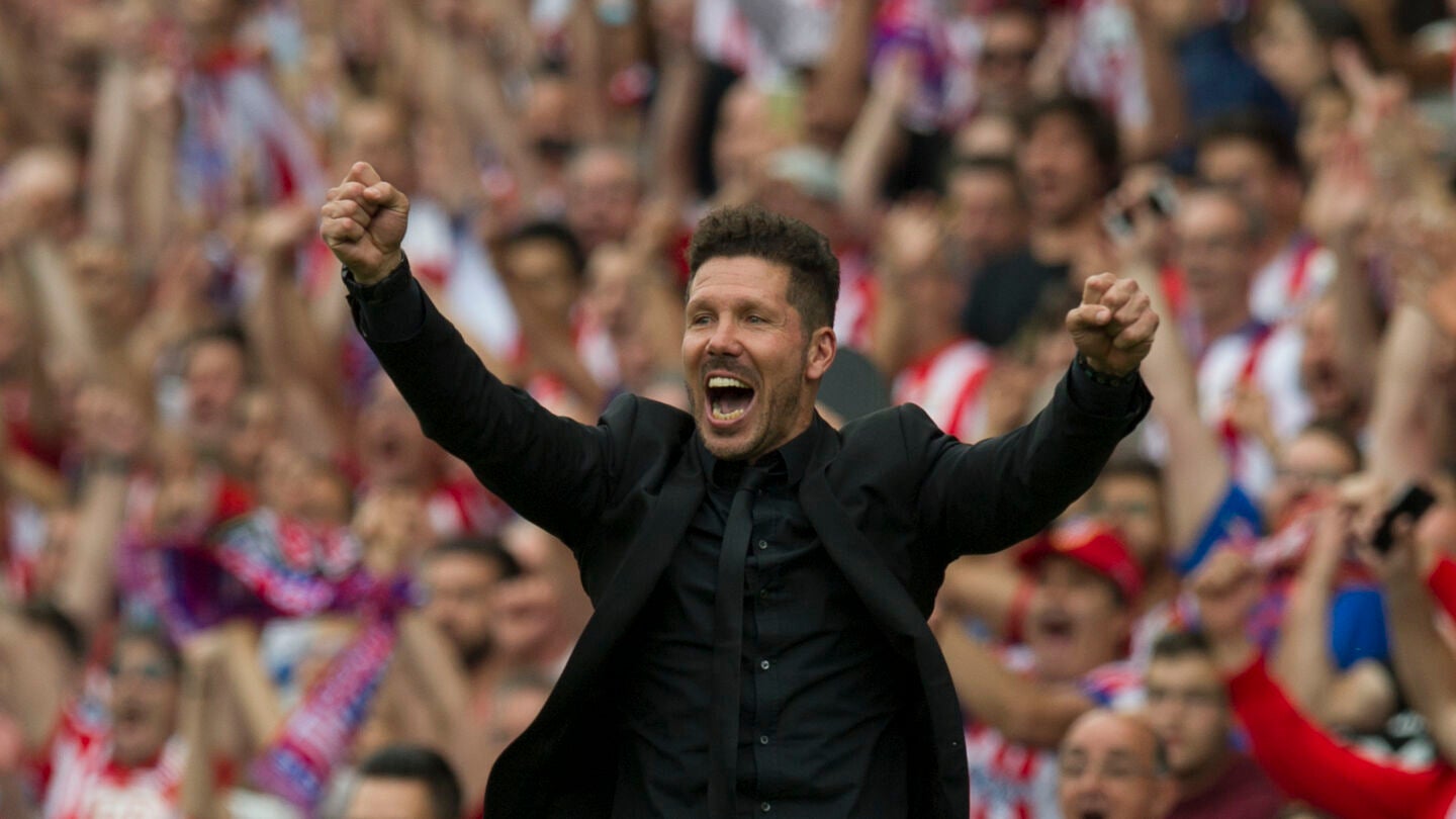 Simeone durante un partido