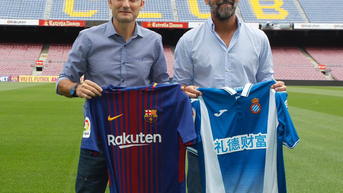 Ernesto Valverde y Quique Flores posan juntos Ernesto Valverde y Quique Flores posan juntos