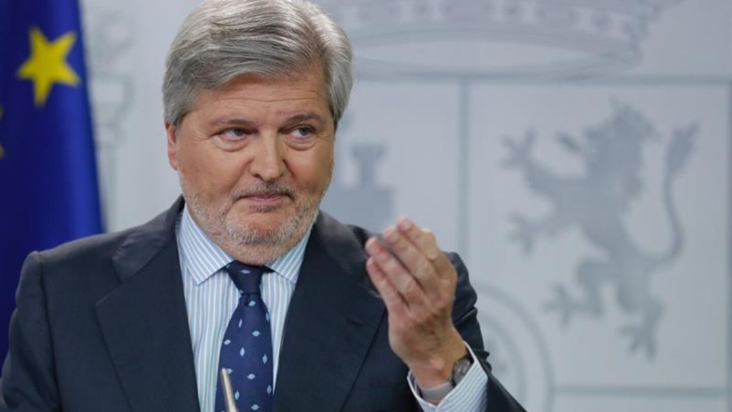 El portavoz del Gobierno, durante la rueda de prensa