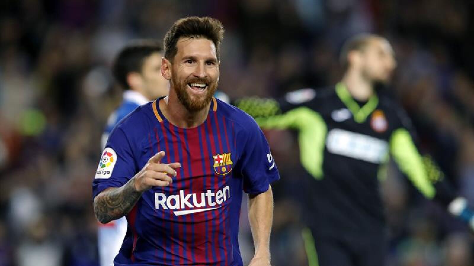 Leo Messi celebra su gol