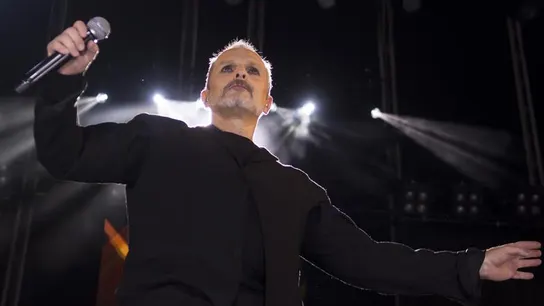 El cantante Miguel Bosé durante un concierto en Sevilla El cantante Miguel Bosé durante un concierto en Sevilla