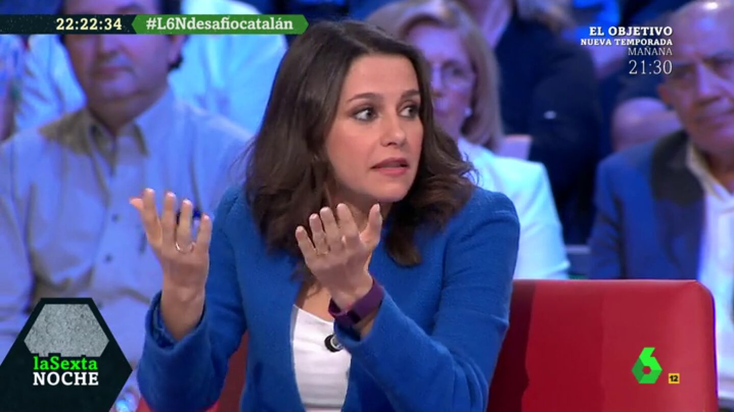 In&eacute;s Arrimadas, durante el debate