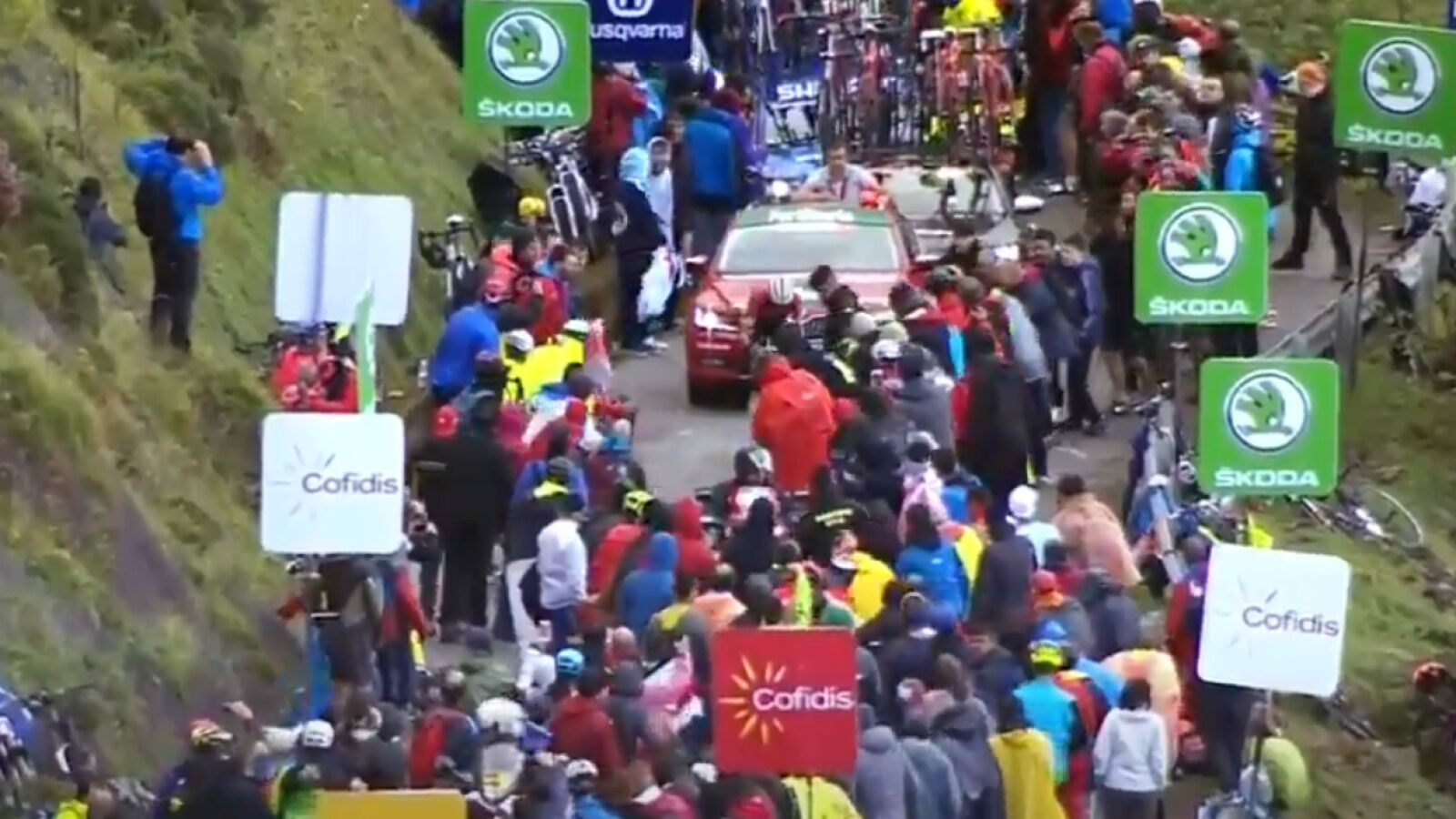 Contador, subiendo L'Angliru