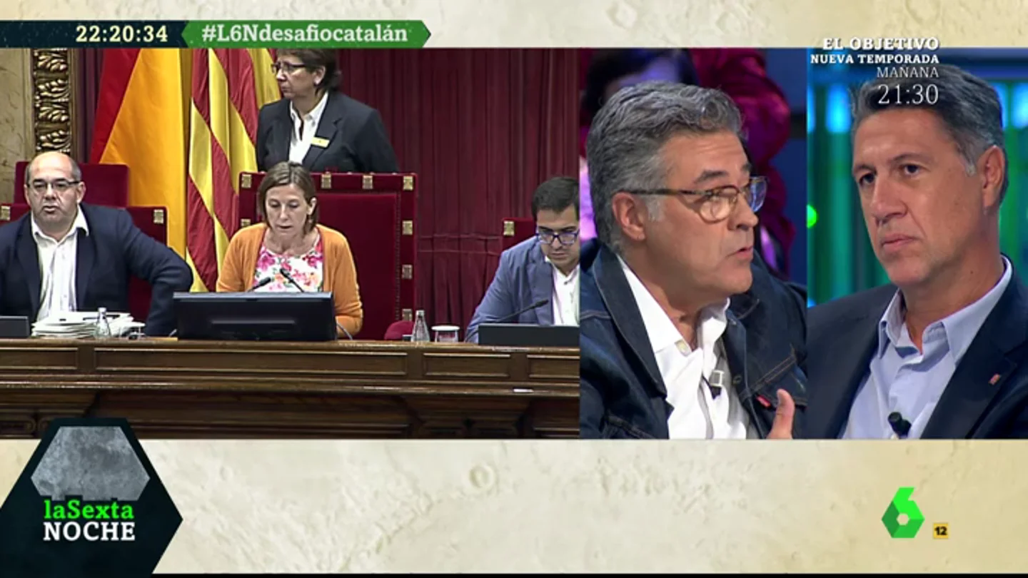 Cara a cara entre el diputado de la CUP y del PP Cara a cara entre el diputado de la CUP y del PP