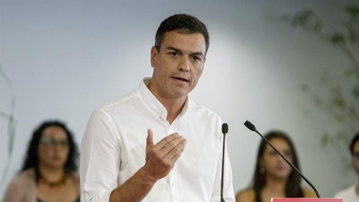  El secretario general del PSOE, Pedro S&aacute;nchez