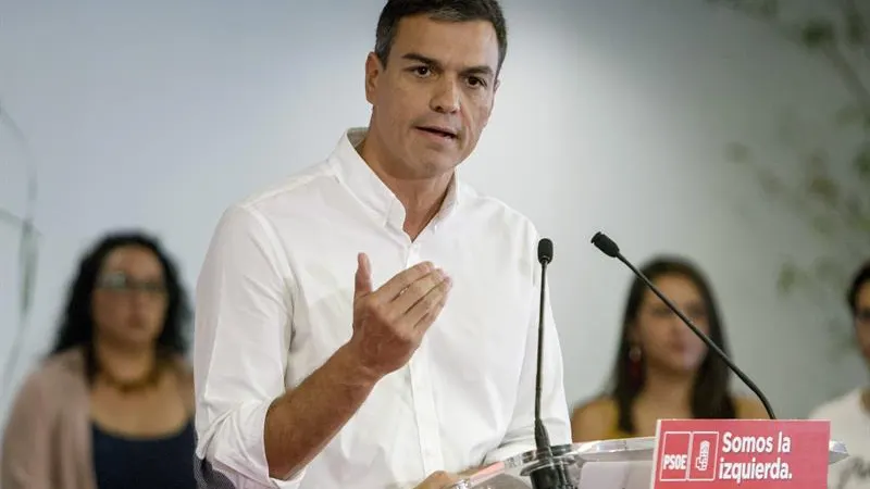  El secretario general del PSOE, Pedro Sánchez