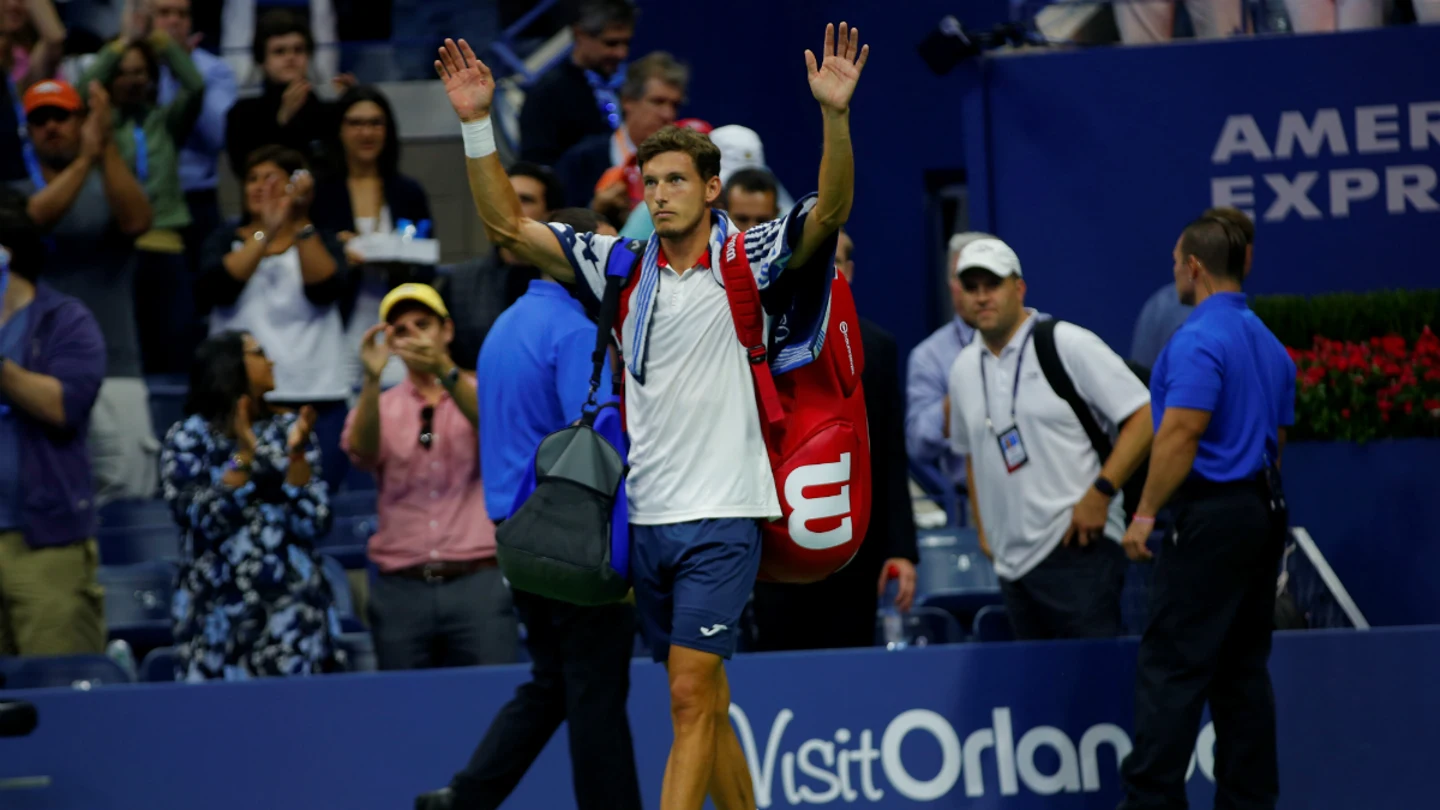Pablo Carreño saluda en el US Open Pablo Carreño saluda en el US Open