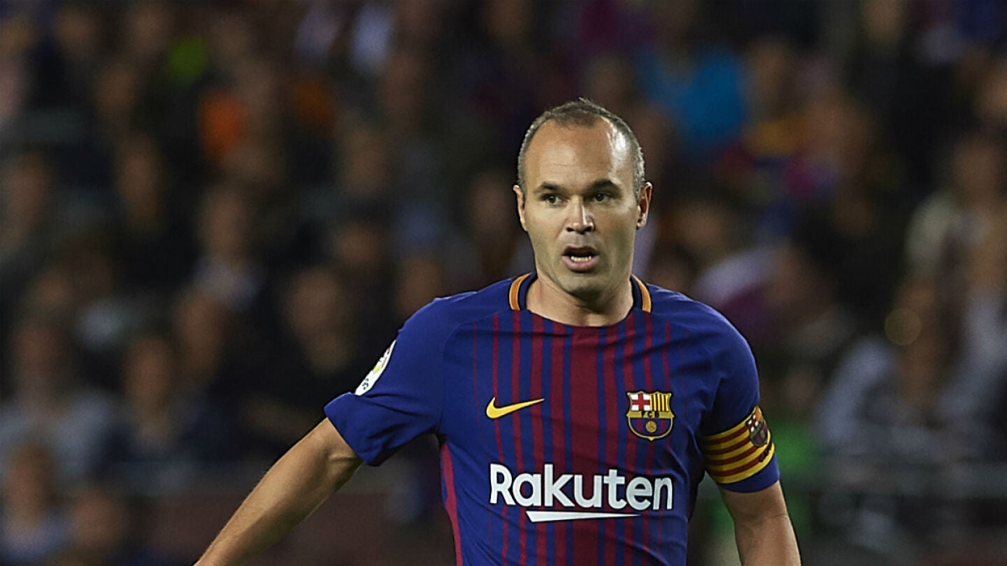 Iniesta, con el Barcelona