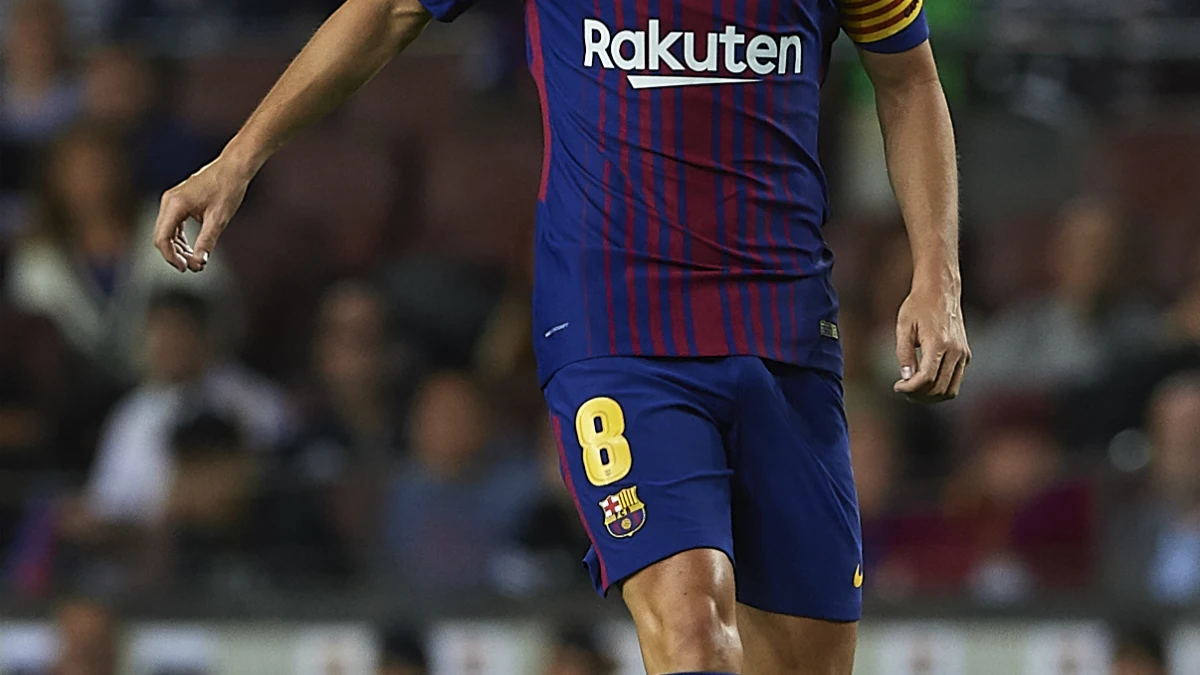 Iniesta, con el Barcelona