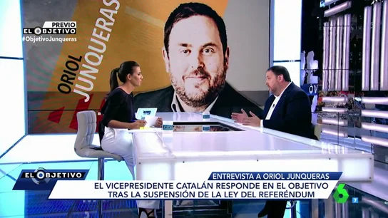 Ana Pastor y Oriol Junqueras en El Objetivo Ana Pastor y Oriol Junqueras en El Objetivo