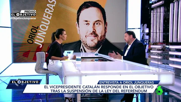 Ana Pastor y Oriol Junqueras en El Objetivo