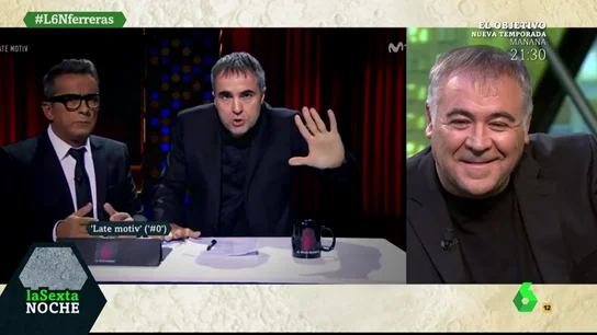 Así se toma Ferreras las imitaciones de Wyoming, Frank Blanco o Marhuenda a su "pasión" periodística Así se toma Ferreras las imitaciones de Wyoming, Frank Blanco o Marhuenda a su "pasión" periodística