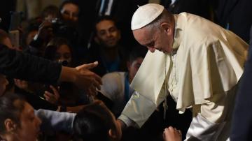 El papa Francisco, en su visita a Colombia.