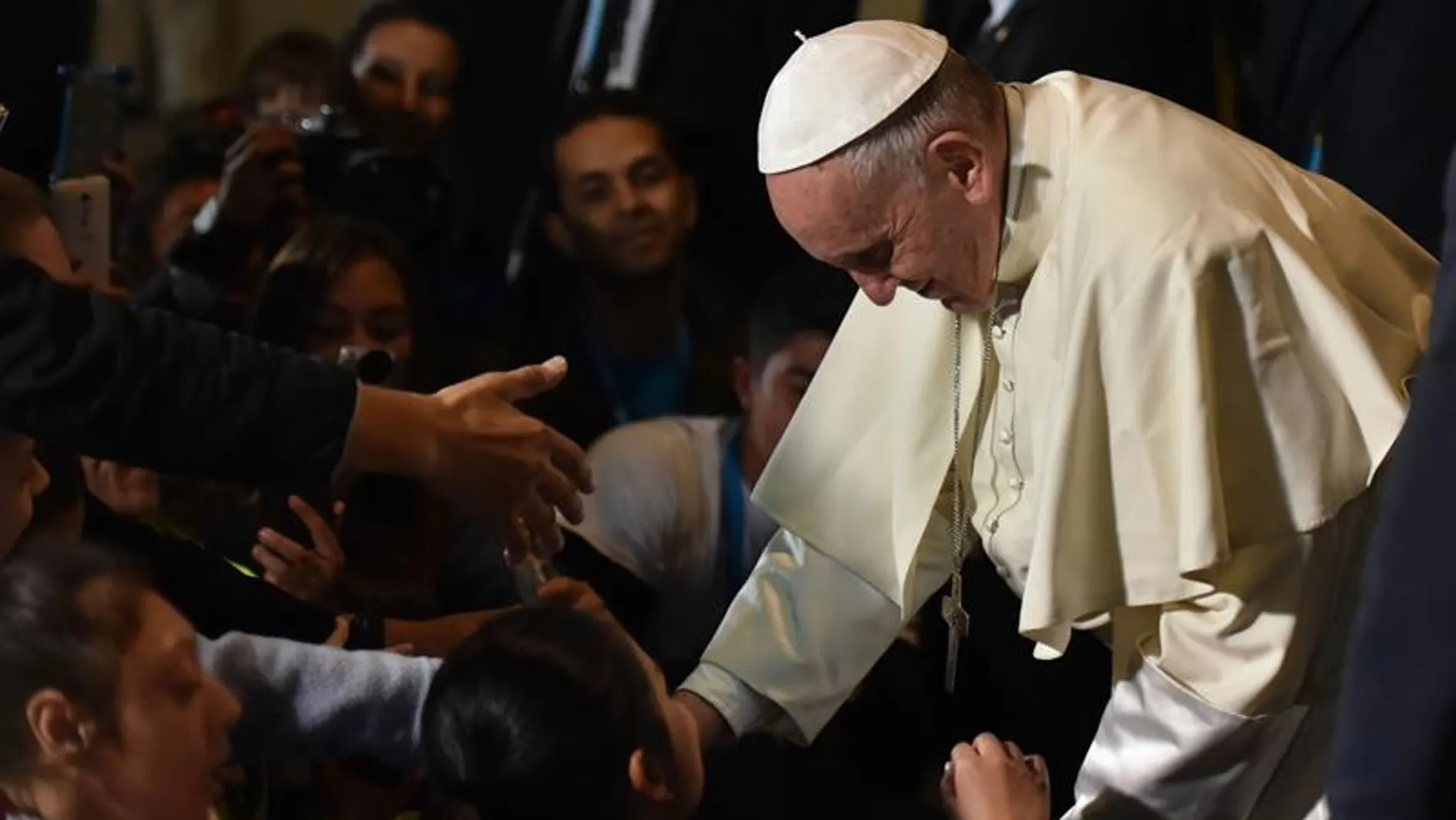 El papa Francisco, en su visita a Colombia.