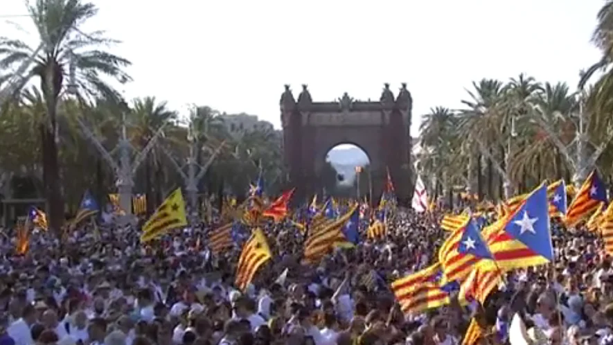 Celebración de la diada en el 2015 