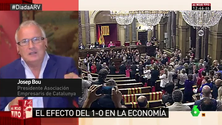 Josep Bou, presidente de la Asociación de Empresarios de Cataluña: "Se quiere bajar de un tren de éxito como es España" Josep Bou, presidente de la Asociación de Empresarios de Cataluña: "Se quiere bajar de un tren de éxito como es España"