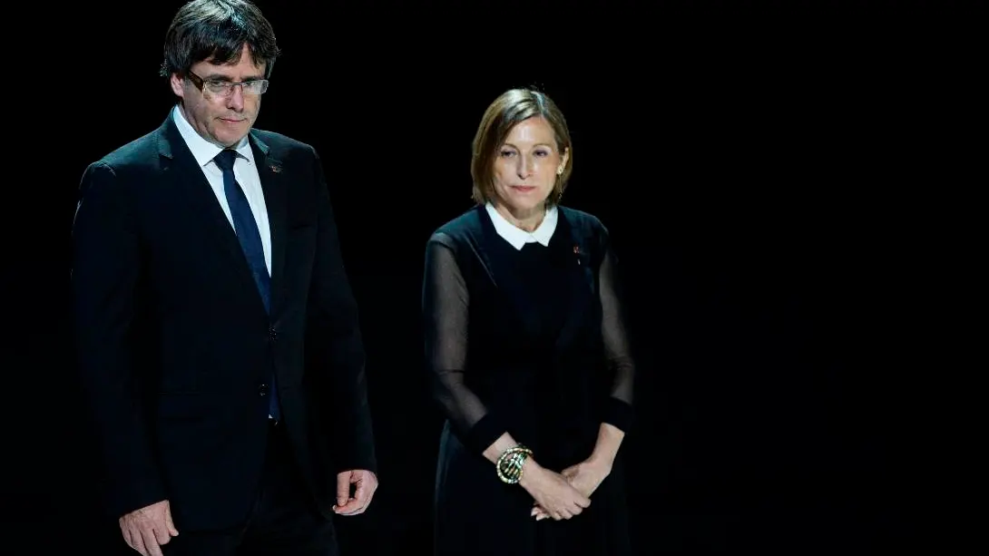 Puigdemont y Forcadell en un acto institucional con motivo de la Diada