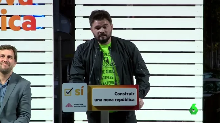 Gabriel Rufián: "Una urna no rompe España. El franquismo morirá el 1 de octubre"