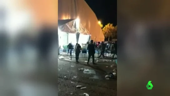 Un momento del altercado Un momento del altercado