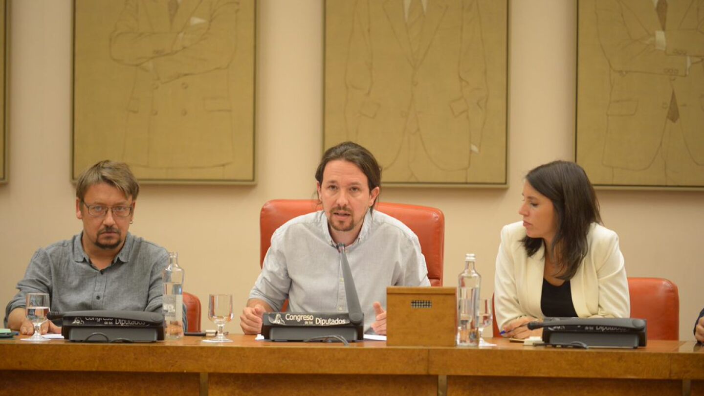El l&iacute;der de Podemos, Pablo Iglesias
