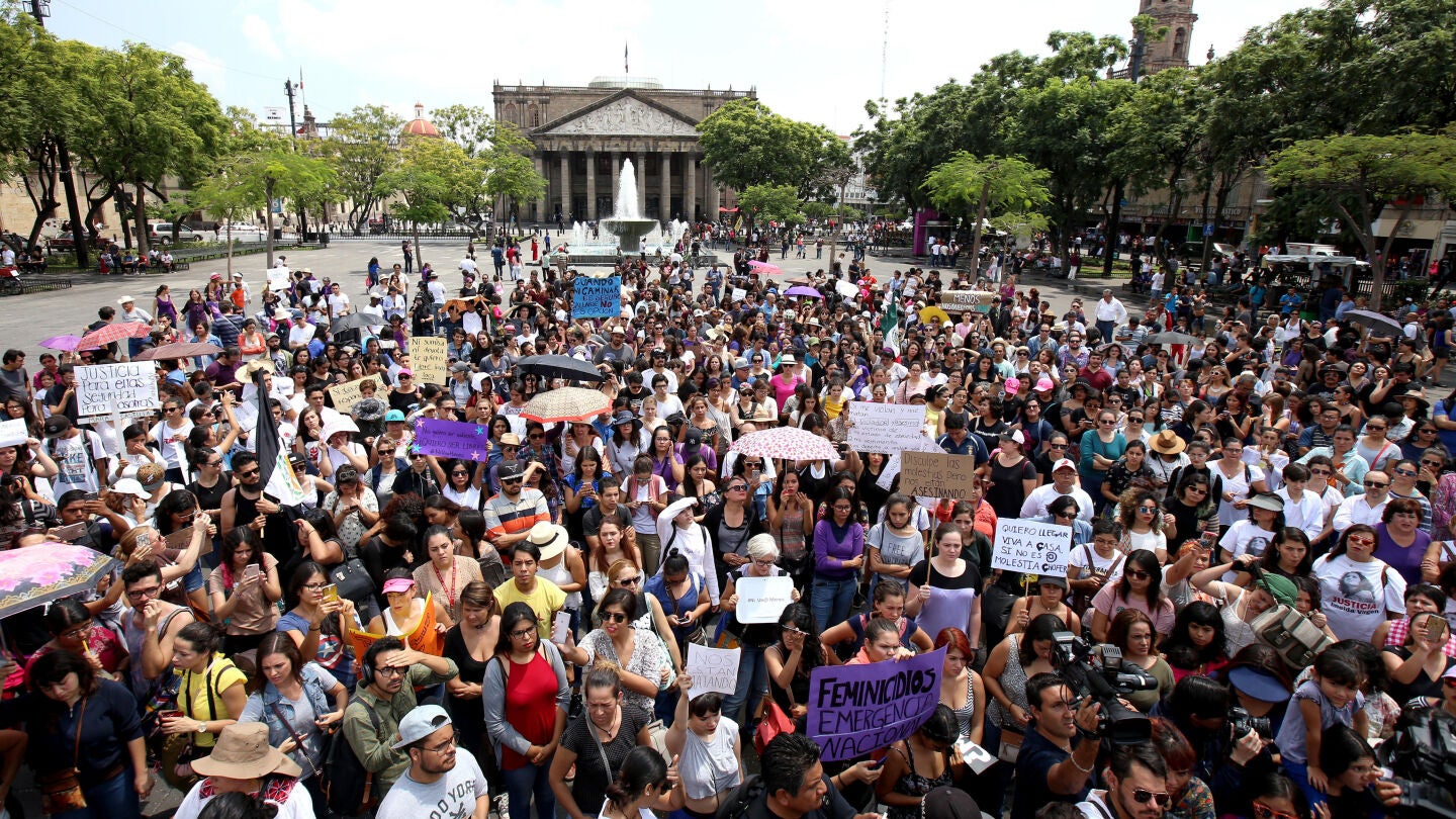 Marcha de mujeres en M&eacute;xico