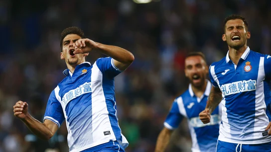 Gerard Moreno celebra un gol con el Espanyol Gerard Moreno celebra un gol con el Espanyol