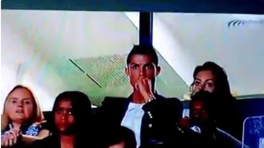 Cristiano en un partido del Sporting de Portugal Cristiano en un partido del Sporting de Portugal